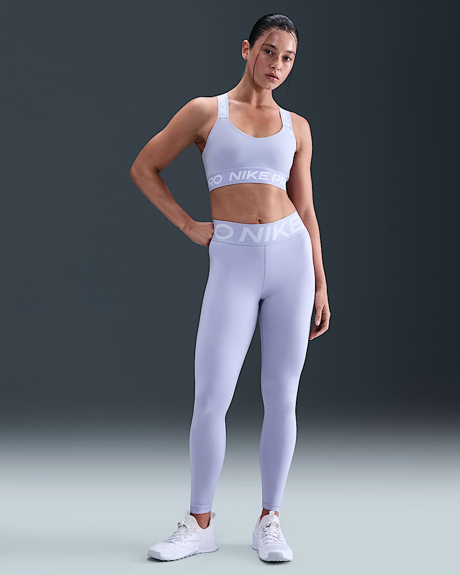 Nike Pro Sculpt Leggings de talle alto y longitud completa - Mujer - Lilac Ice/Blanco