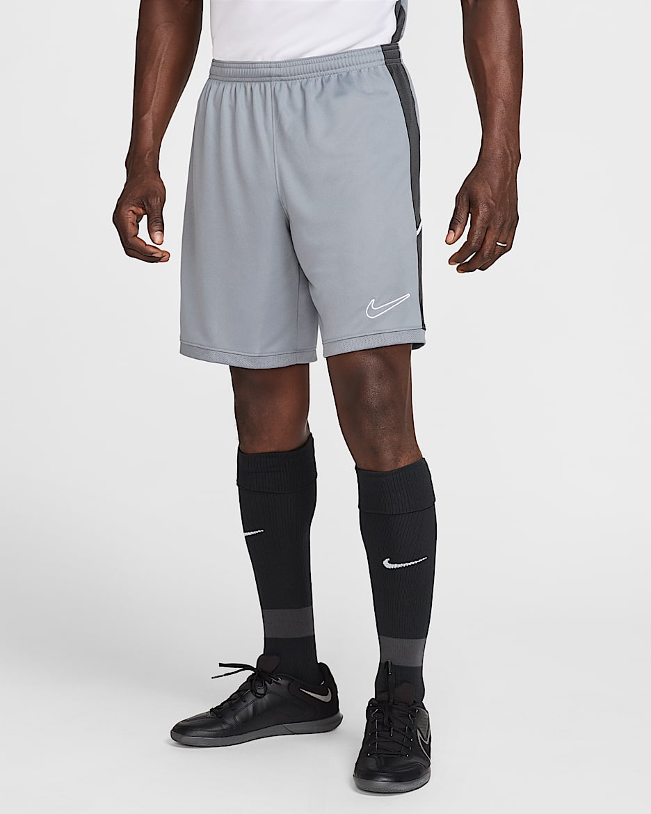 Short de foot Nike Dri-FIT Academy pour homme - Cool Grey/Anthracite/Blanc