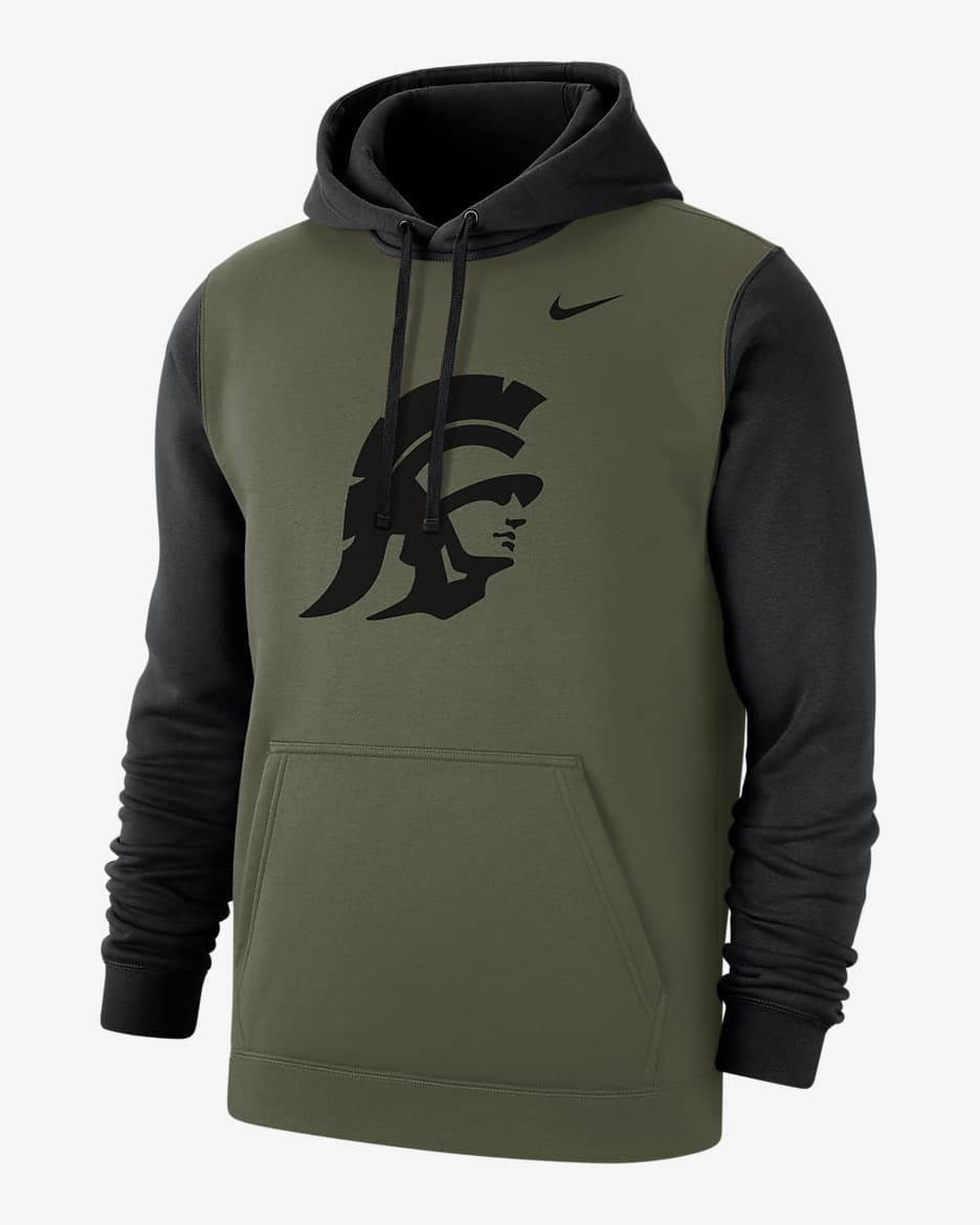 USC Olive Pack Men's Nike College Hoodie - Olive