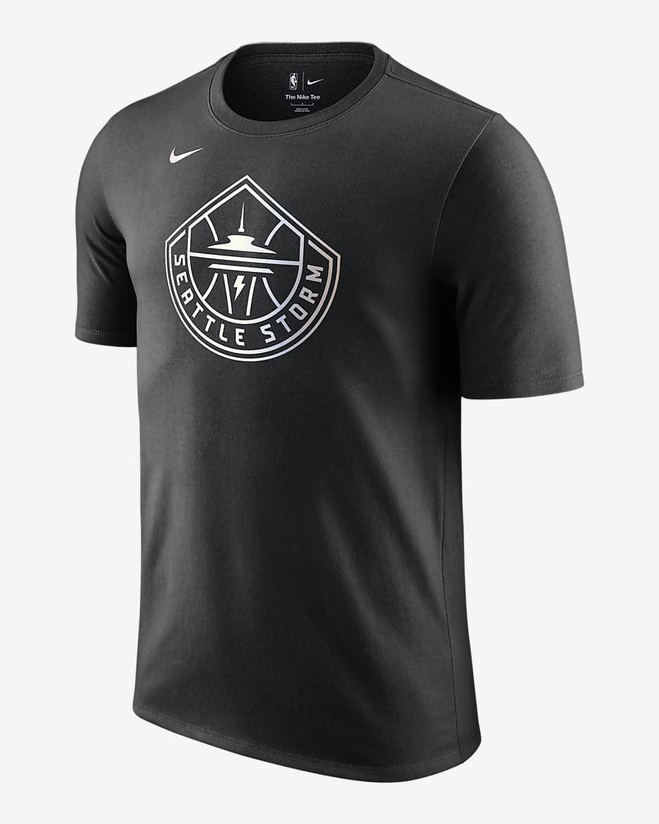 Playera Nike de la WNBA con logotipo tornasol Seattle Storm - Negro