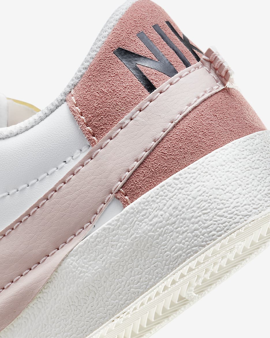 Nike Blazer Low '77 Jumbo Women's Shoes - White/Rose Whisper/White/Pink Oxford