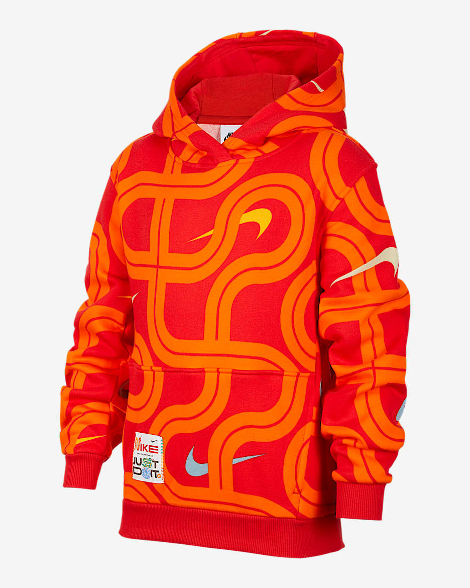 Nike Sportswear Club Older Kids' Fleece Hoodie - University Red