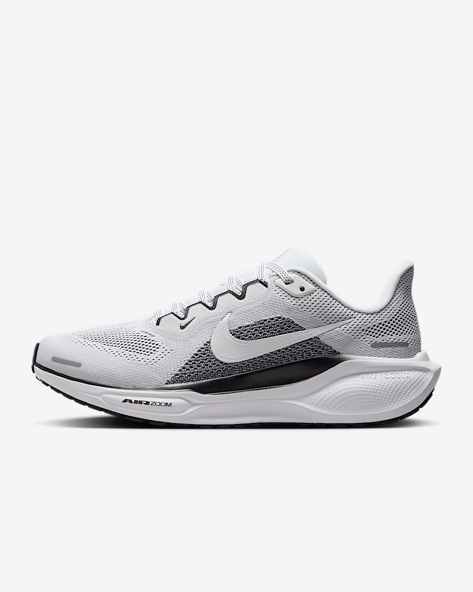 Nike Pegasus 41 Women's Road Running Shoes - White/Black/White