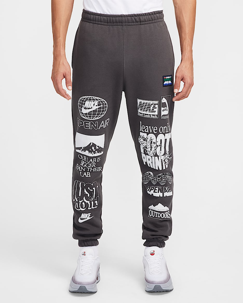 Nike Sportswear Club Men's Fleece Joggers - Medium Ash/Light Bone
