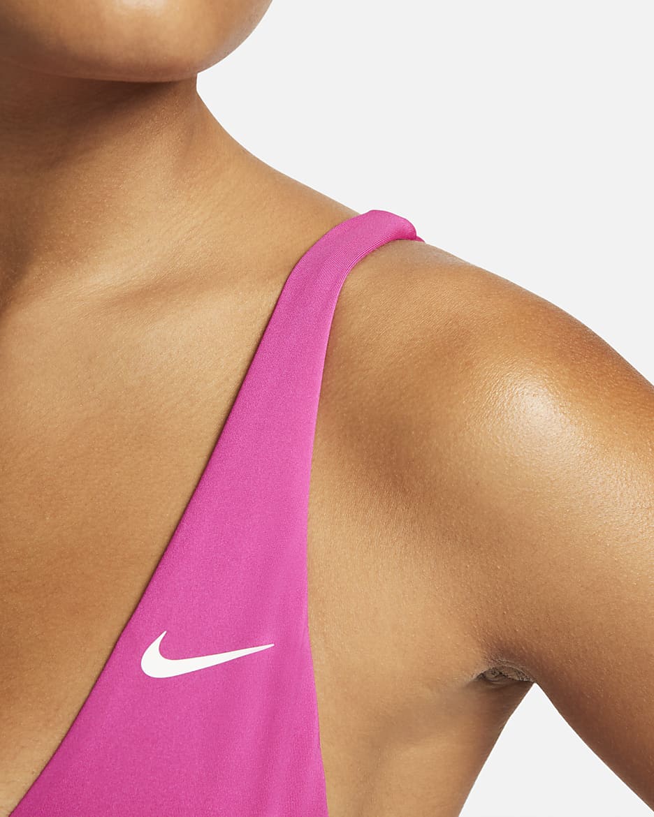 Top de bikini Bralette Nike Essential para mujer - Rosa óptimo