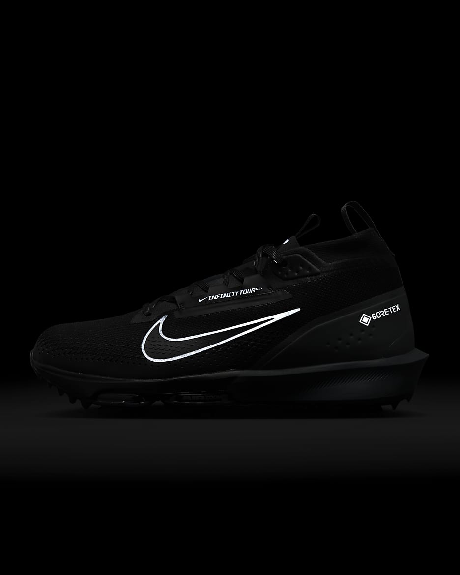 Nike Infinity Tour 2 GORE-TEX vízhatlan férfi golfcipő - Fekete/Fekete