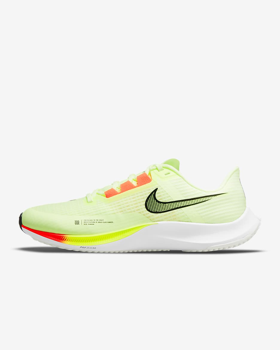 Nike Rival Fly 3 男款路跑競速鞋 - Barely Volt/Photon Dust/Hyper Orange/黑色