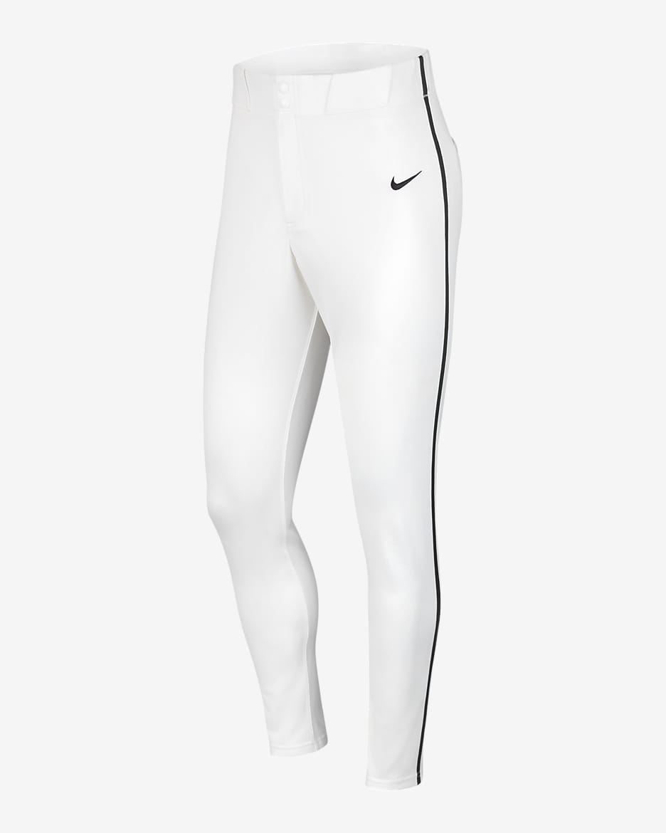Pants de béisbol entubados para hombre Nike Vapor Select - Blanco/Azul marino medianoche/Negro
