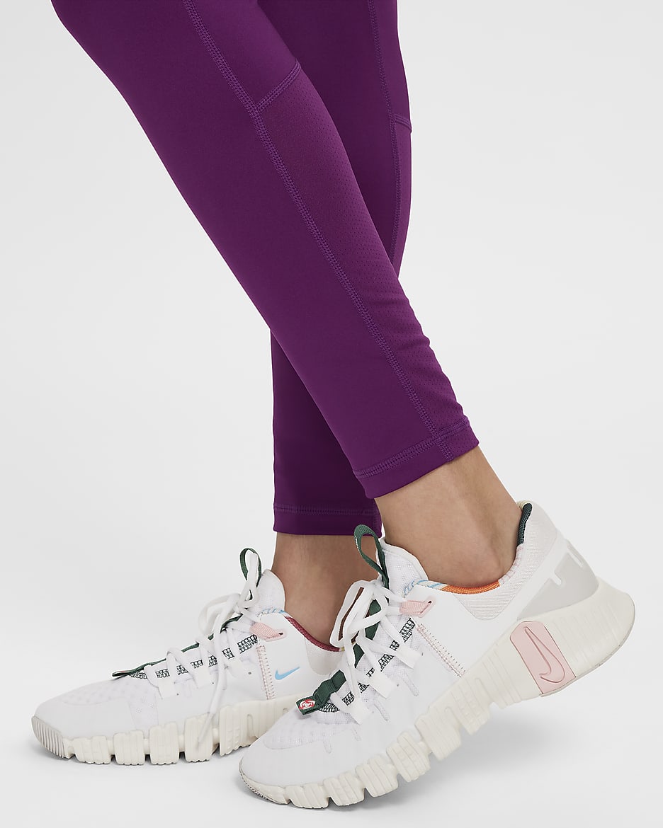 Nike Pro Girls' Dri-FIT Leggings - Viotech/Hydrangeas