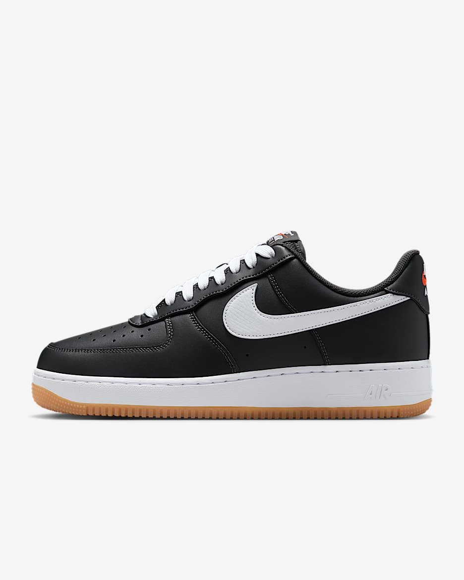 Nike Air Force 1 '07 LV8 Men's Shoes - Anthracite/Gum Yellow/Safety Orange/White