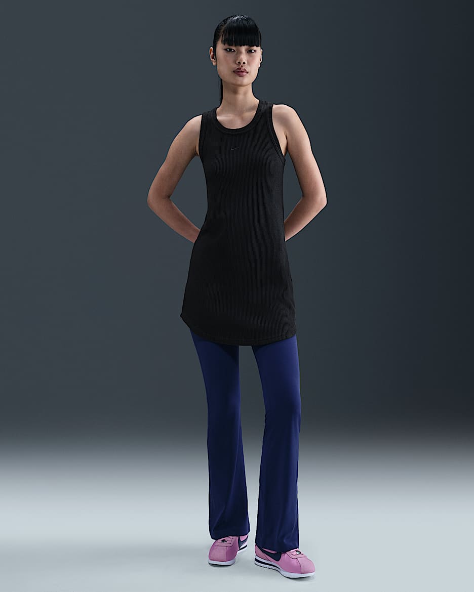 Nike Sportswear Chill Knit Women's Waffle Tank Dress - Black/Black