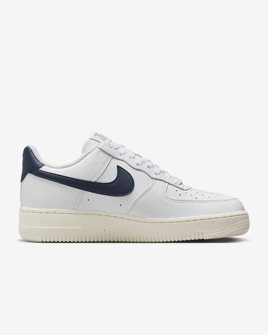 Nike Air Force 1 '07 Next Nature Women's Shoes - White/Pale Ivory/Metallic Gold/Obsidian