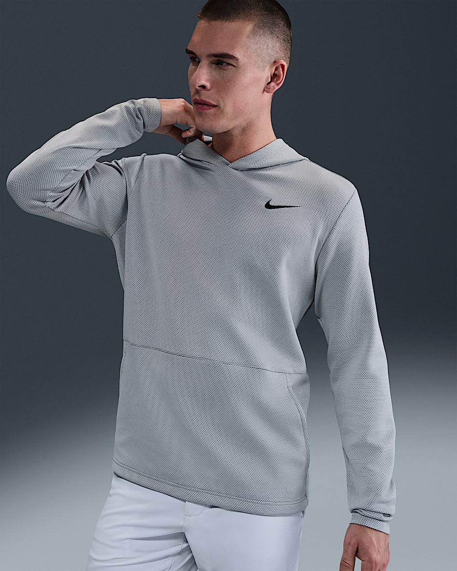 Nike Victory Men's Dri-FIT Therma Flex Golf Hoodie - Wolf Grey/Black/Black
