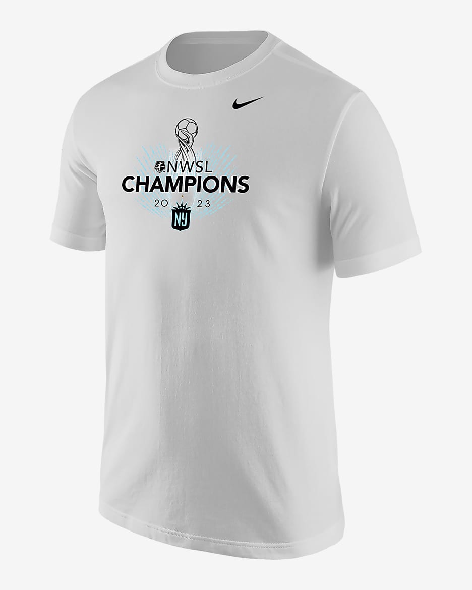 NJ/NY Gotham FC 2023 NWSL Champions Men's Nike T-Shirt - White