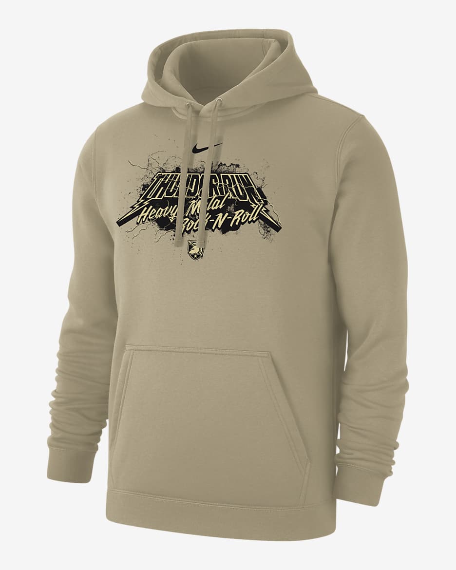 Sudadera con gorro sin cierre universitaria Nike para hombre Army Club Fleece - Tostado Yukón