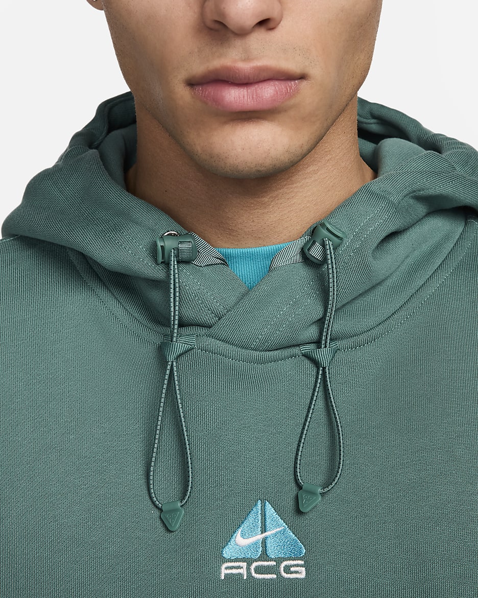 Hoodie pullover de lã cardada Nike ACG Therma-FIT - Bicoastal/Branco Summit