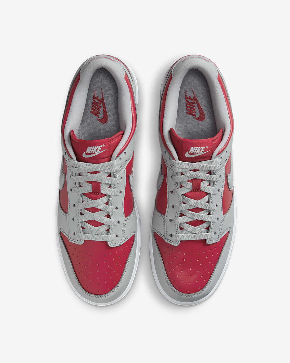 Nike Dunk Low Men's Shoes - Varsity Red/White/Silver