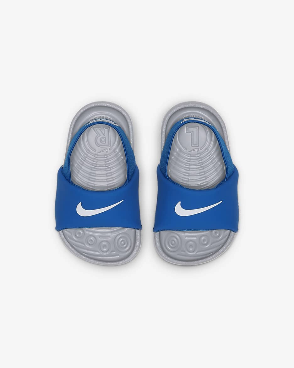 Claquette Nike Kawa pour Bébé/Petit enfant - Hyper Cobalt/Wolf Grey/Blanc