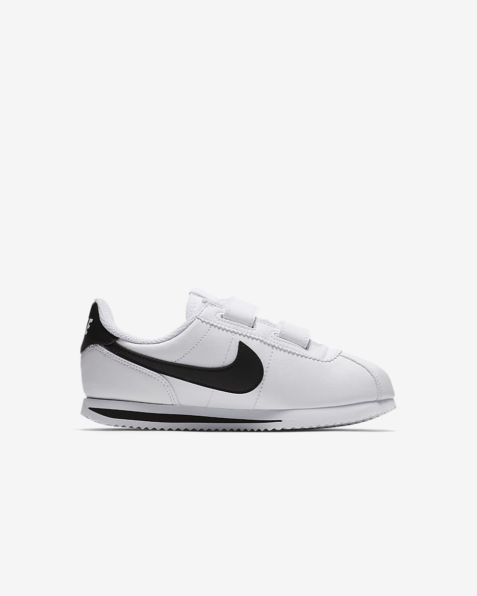 Nike Cortez Basic SL Younger Kids' Shoes - White/Black