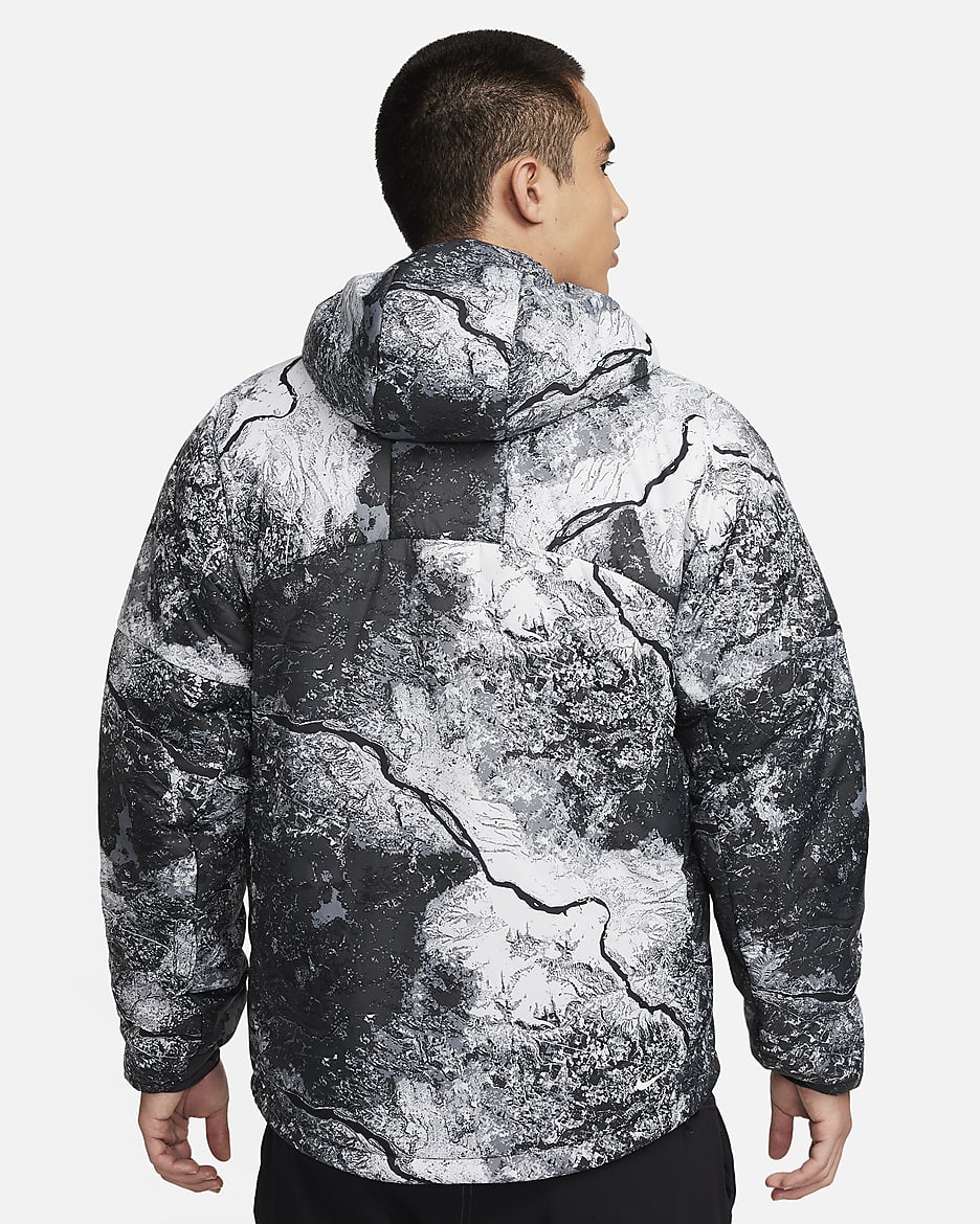 Nike ACG "Rope de Dope" Men's Therma-FIT ADV Allover Print Jacket - Anthracite/Summit White