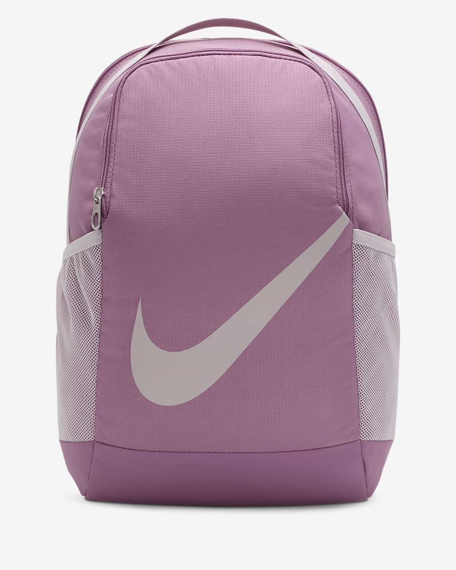 Mochila para niños Nike Brasilia (18L) - Polvo ciruela/Violeta platino/Violeta platino