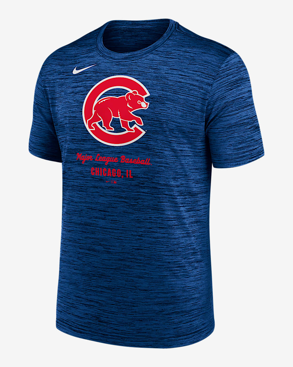 Chicago Cubs Velocity Men's Nike Dri-FIT MLB T-Shirt - Royal