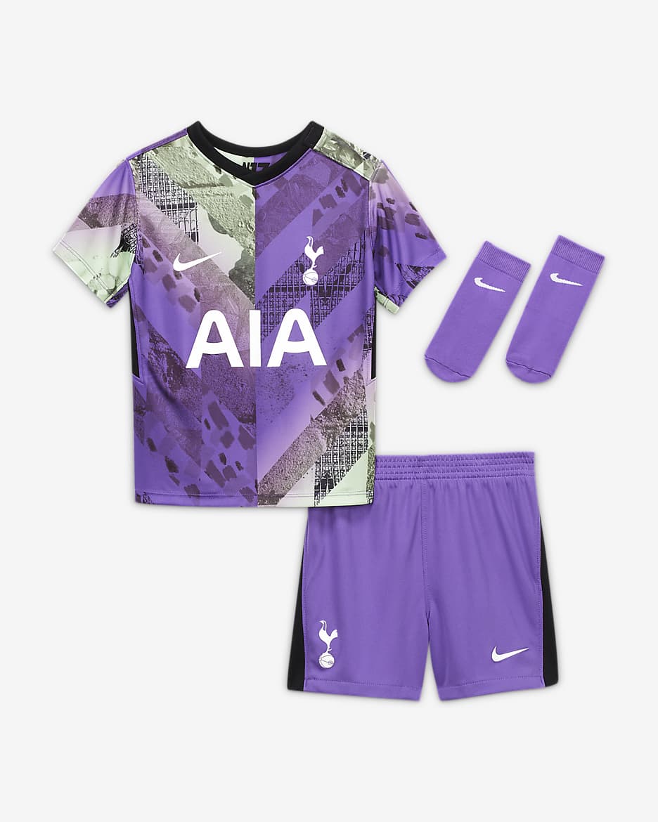 Tottenham Hotspur 2021/22 Third Baby/Toddler Kit - Wild Berry/Black/White
