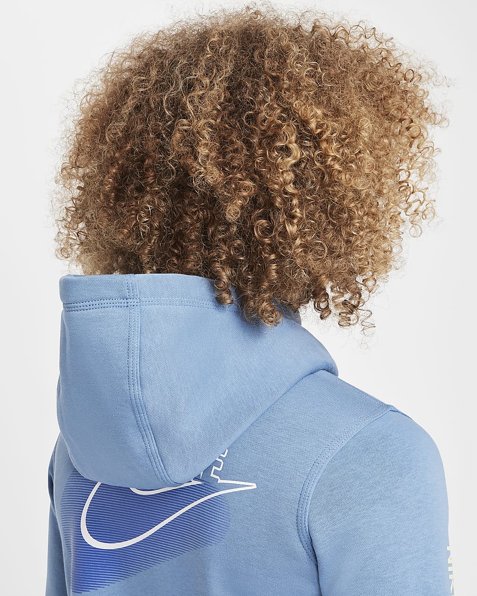 Sweat à capuche en tissu Fleece Nike Sportswear Standard Issue pour garçon plus âgé - Aegean Storm