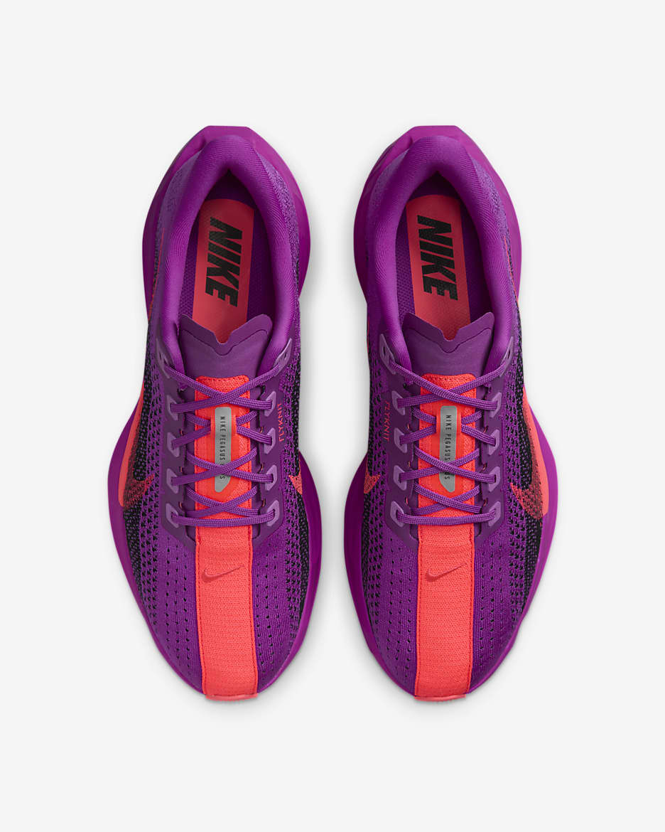 Nike Pegasus Plus Men's Road Running Shoes - Vivid Purple/Black/Hot Punch