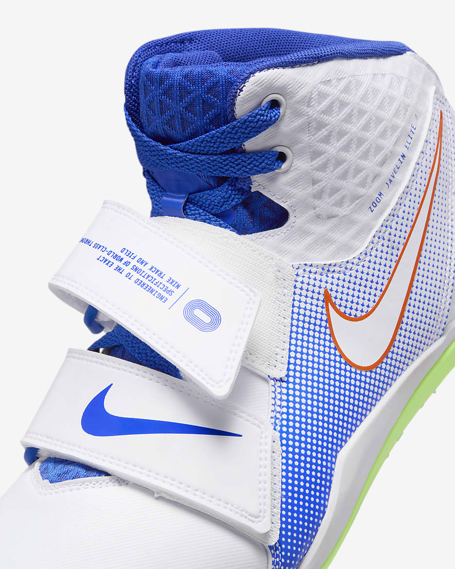 Sapatilhas de lançamento para pista e campo Nike Zoom Javelin Elite 3 - Branco/Azul Racer/Lime Blast/Branco