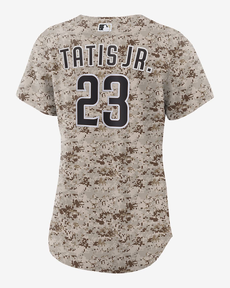 Jersey Nike de la MLB Replica para mujer Fernando Tatis Jr. San Diego Padres USMC - Camuflaje del desierto