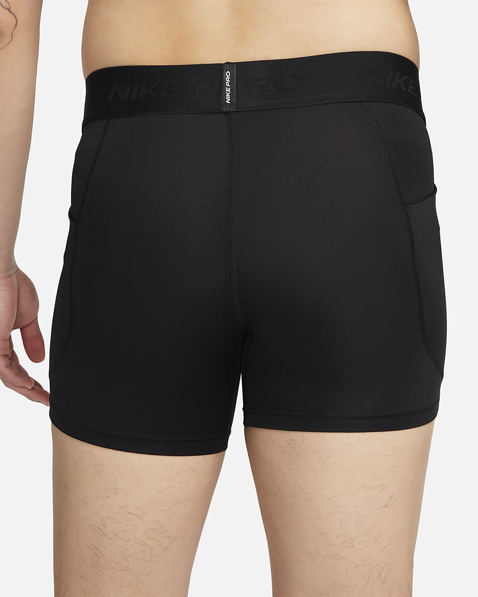 Nike Pro Men's Dri-FIT Brief Shorts - Black/White