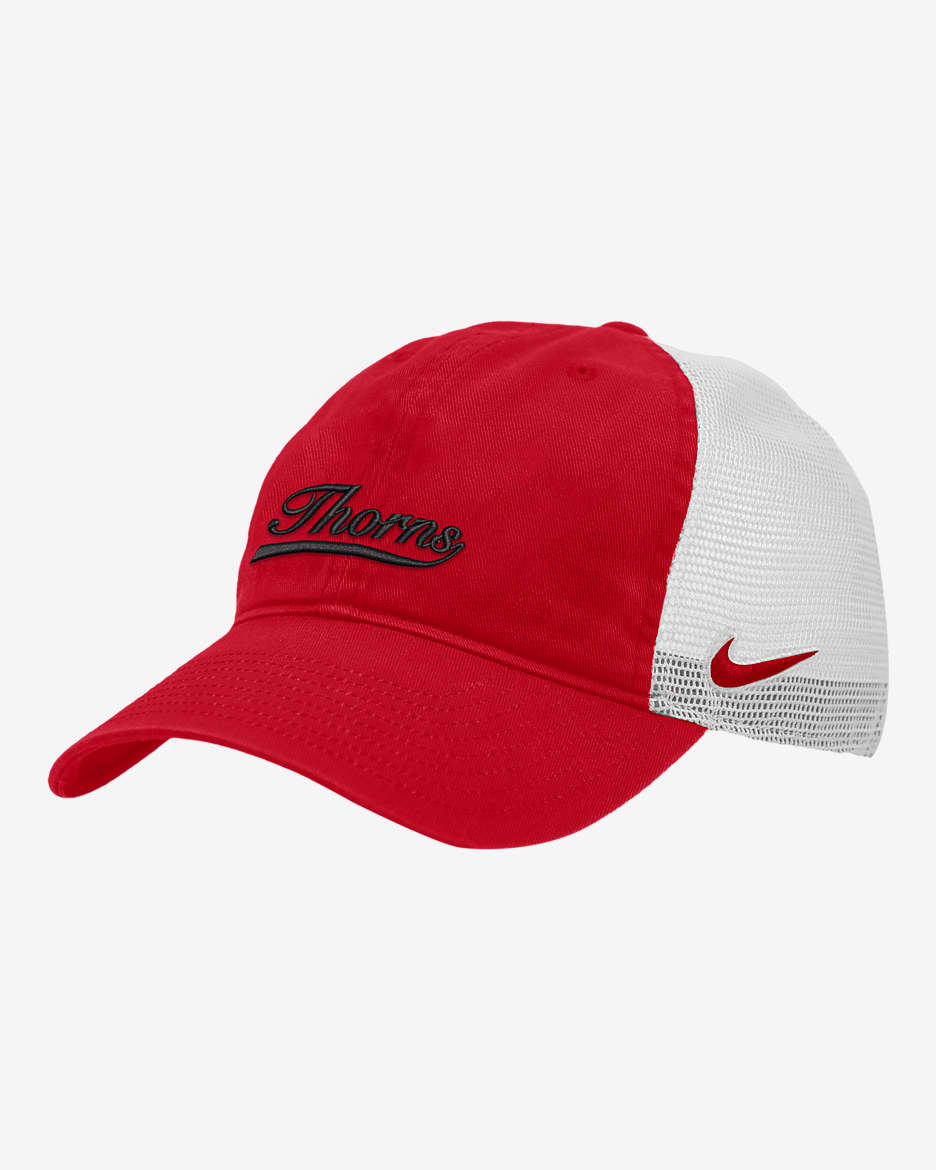 Portland Thorns Heritage86 Nike Soccer Trucker Hat - University Red