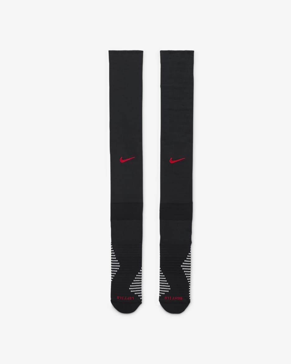 F.C. Barcelona Strike Home/Away Nike Dri-FIT Football Knee-High Socks - Black/University Red