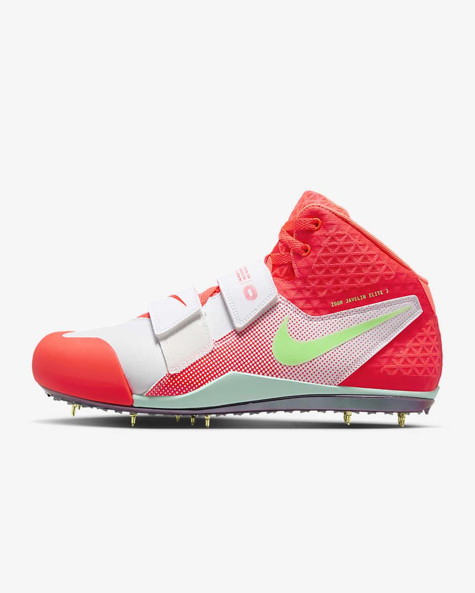 Nike Zoom Javelin Elite 3 Athletics Throwing Spikes - White/Hyper Orange/Lime Blast/Bright Crimson