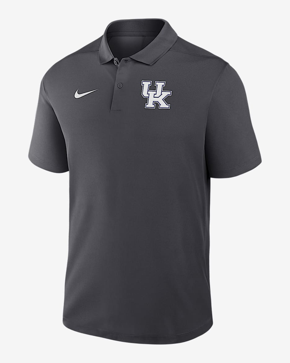 Kentucky Primetime Victory Primary Logo Men's Nike Dri-FIT College Polo - Anthracite
