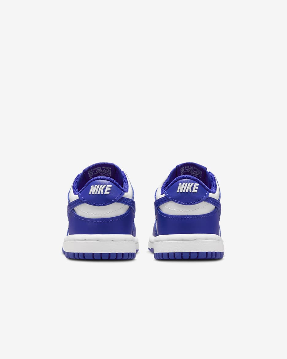 Nike Dunk Low Schuh für Babys und Kleinkinder - Weiß/University Red/Concord