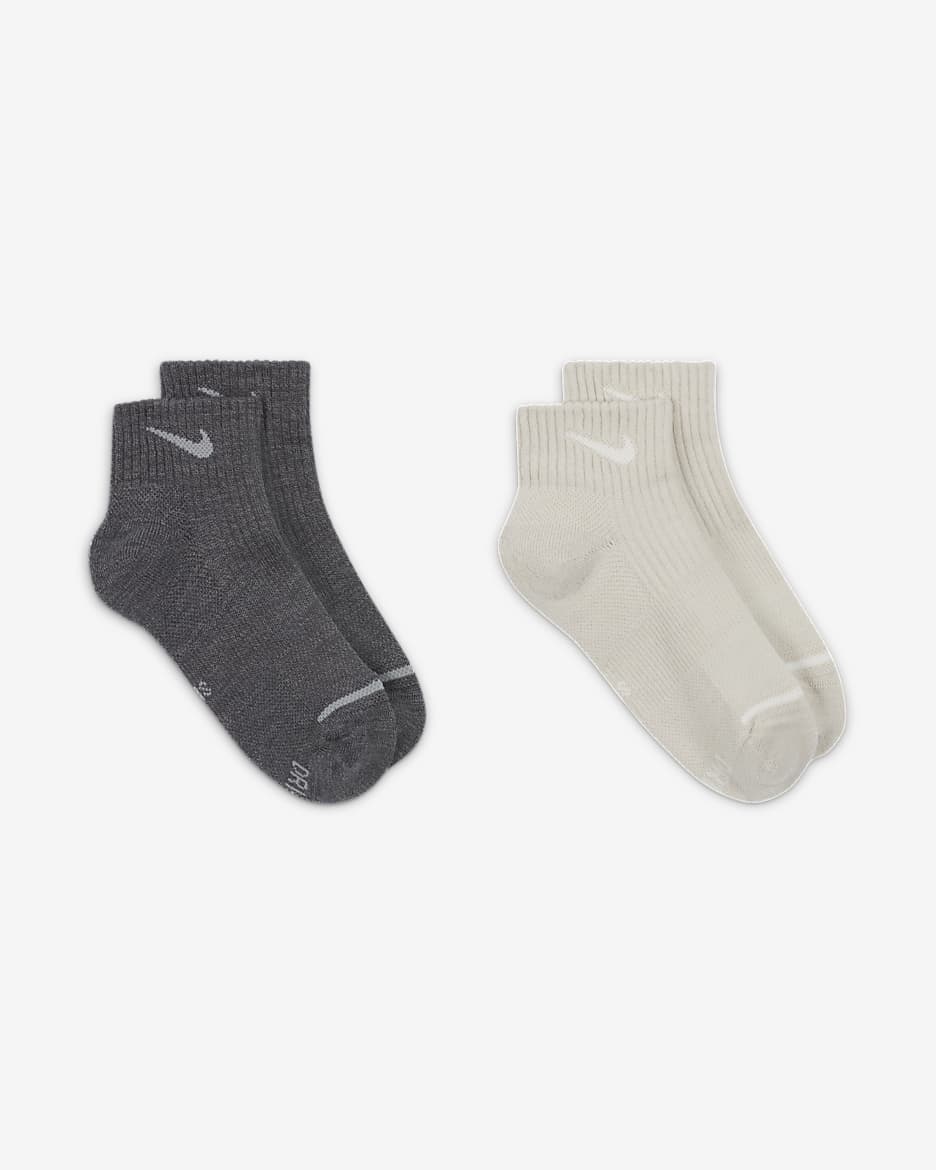 Socquettes rembourrées Nike Everyday Wool (2 paires) - Multicolore