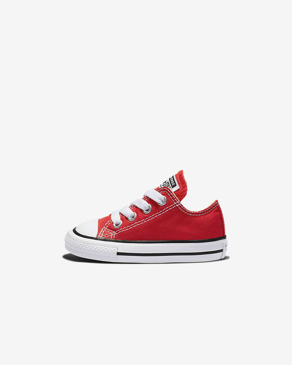 Converse Chuck Taylor All Star Low Top Infant/Toddler Shoe  - Red