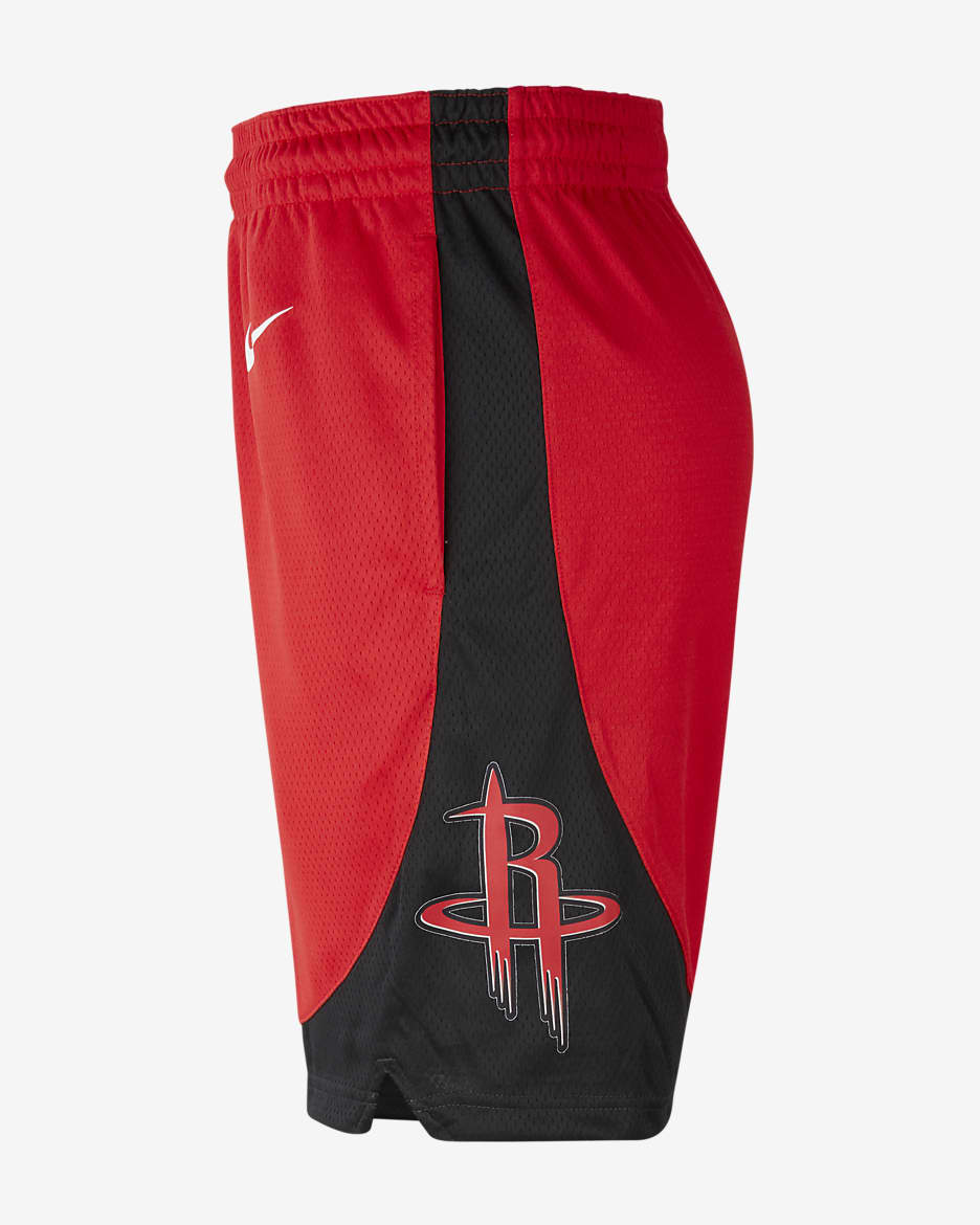 Houston Rockets Icon Edition Swingman Men's Nike NBA Shorts - University Red/White