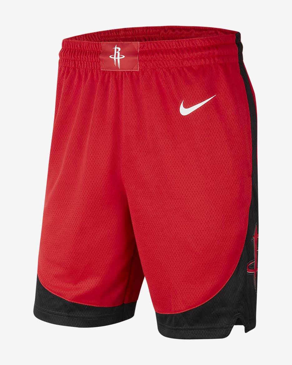 Houston Rockets Icon Edition Swingman Men's Nike NBA Shorts - University Red/White