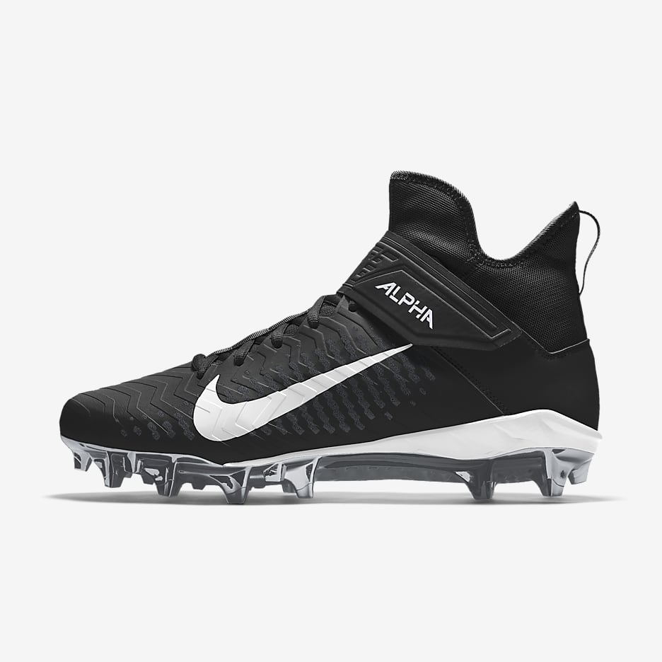 Nike Alpha Menace Pro 2 Mid By You Custom Men's Football Cleat - Multi-Color/Multi-Color/Multi-Color