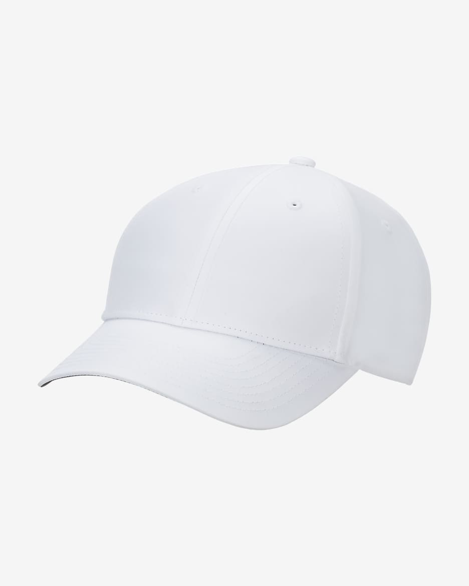 Nike Dri-FIT Club Structured Blank Front Cap - White/Black