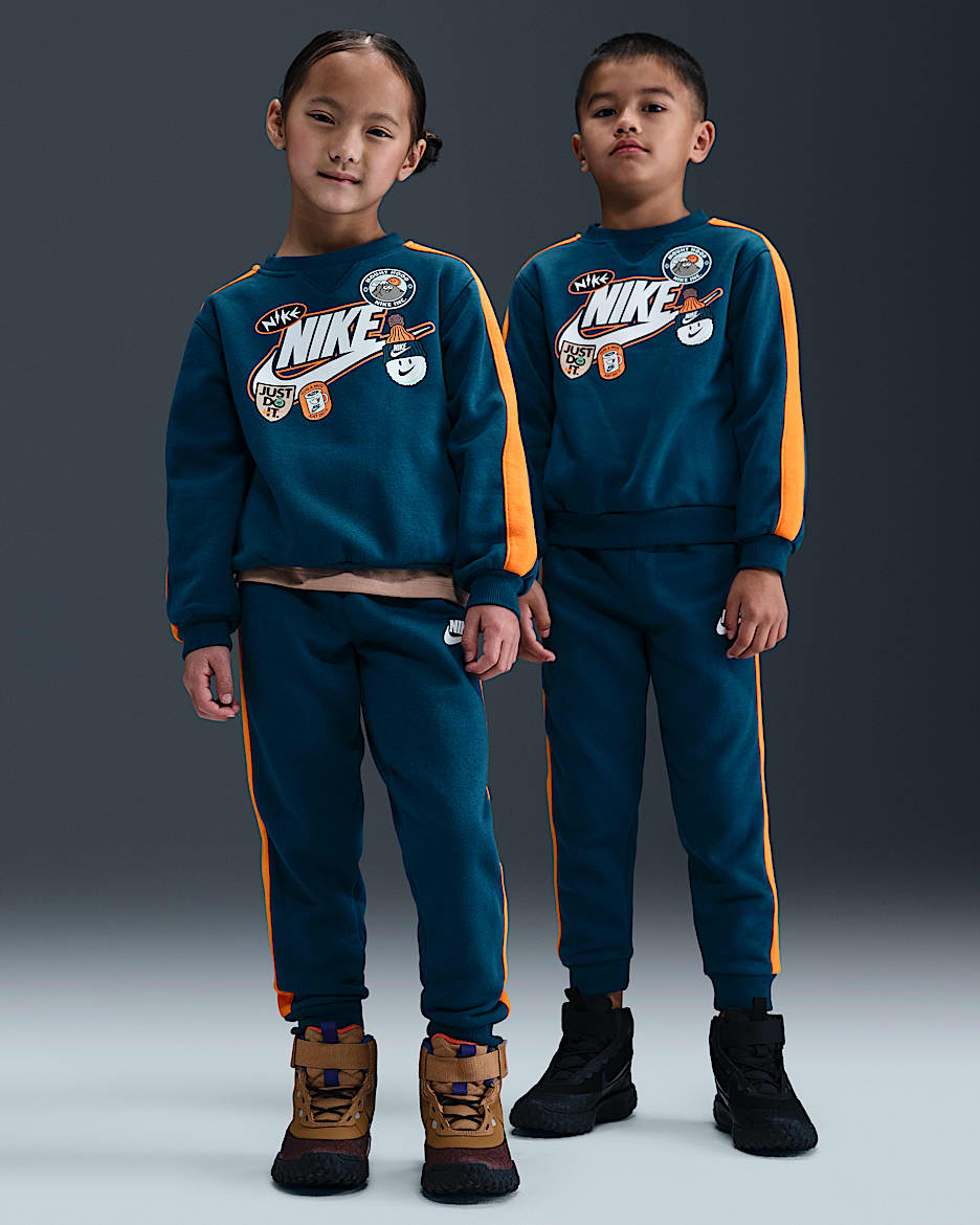 Nike Little Kids' 2-Piece Fleece Pants Set - Blue Force