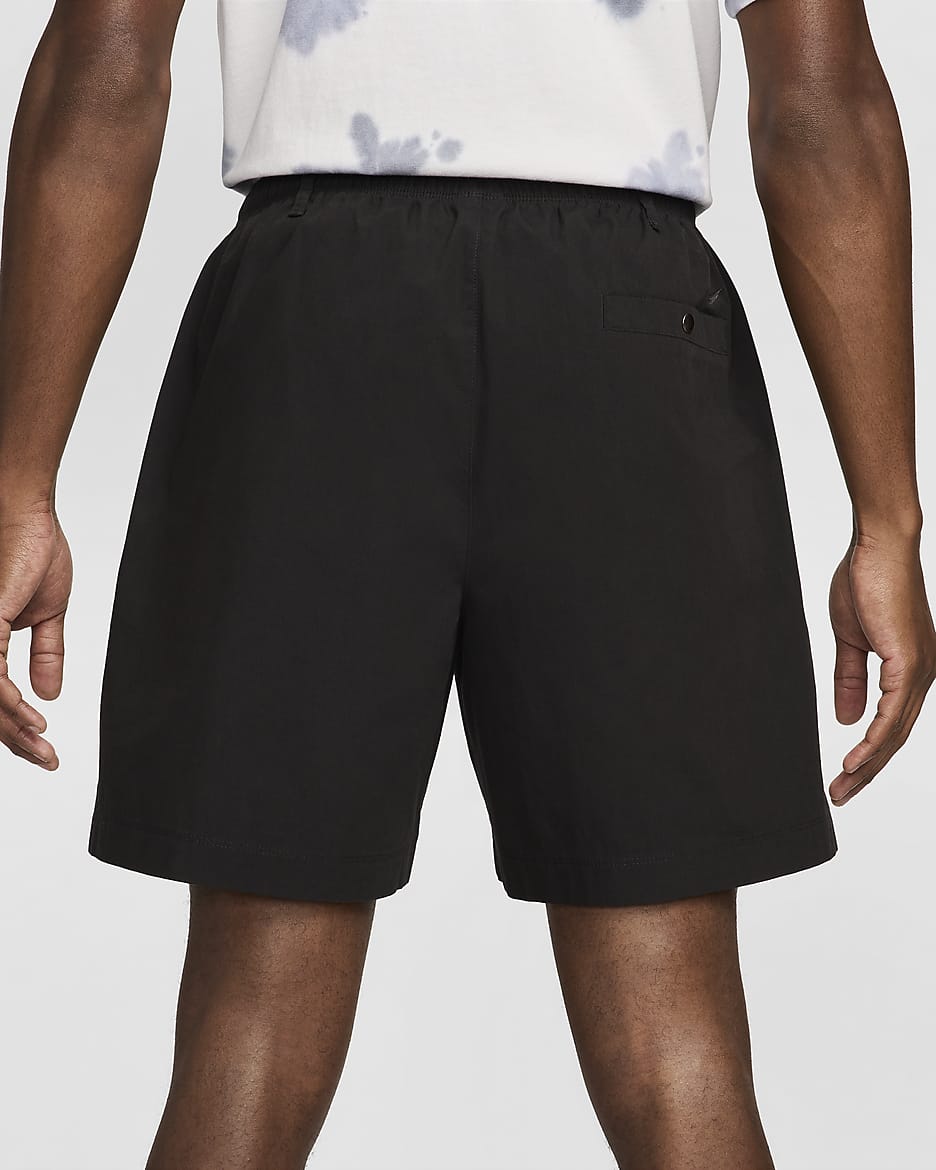 Nike Life Camp shorts til herre - Svart/Svart