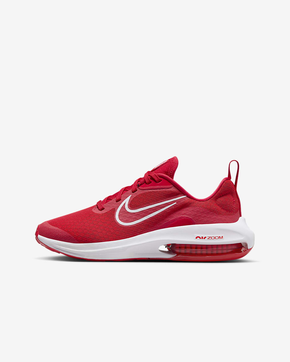 Nike Air Zoom Arcadia 2 Older Kids' Road Running Shoes - University Red/White/White