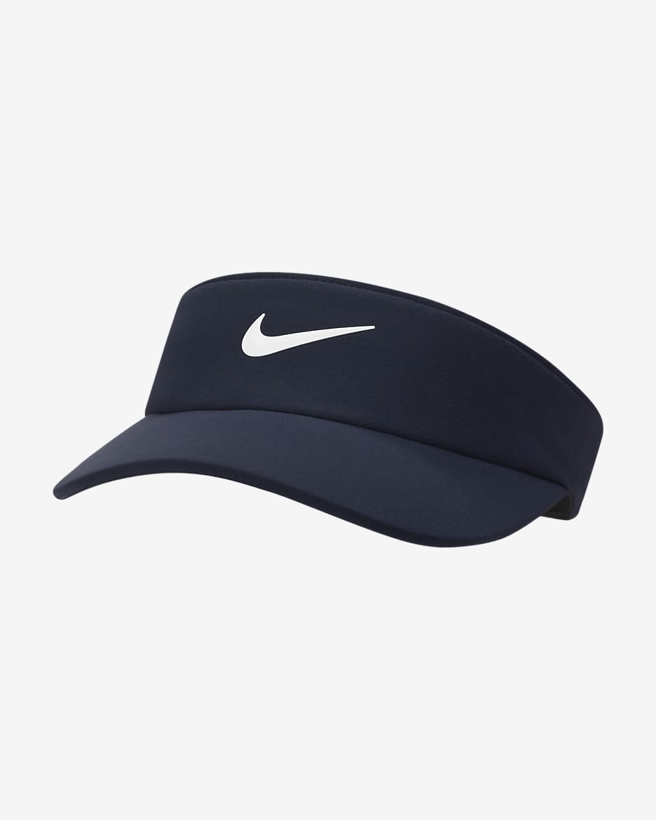 Nike Dri-FIT AeroBill Women's Golf Visor - Obsidian/White