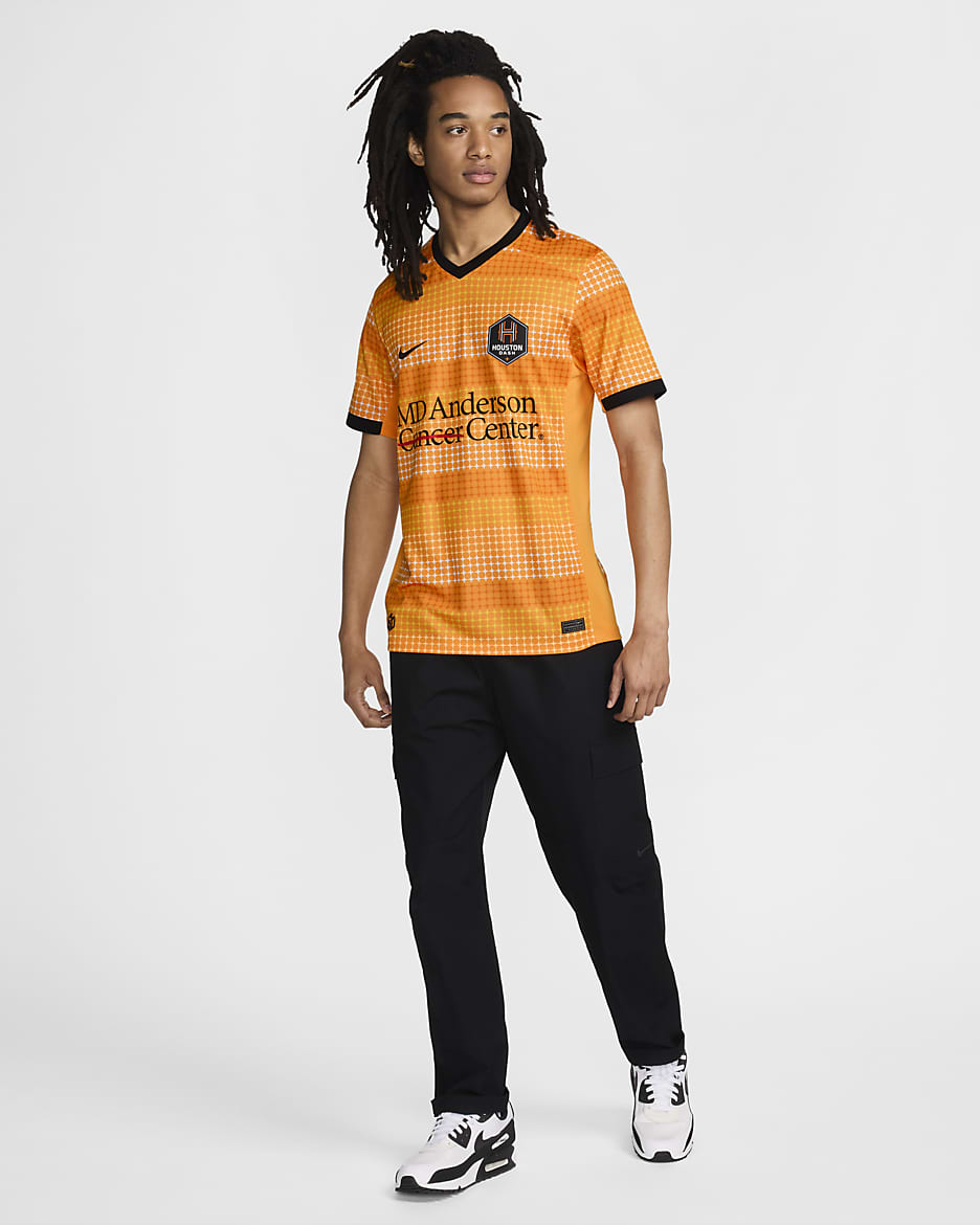 Houston Dash 2024 Stadium Primary Men's Nike Dri-FIT NWSL Replica Jersey - Vivid Orange