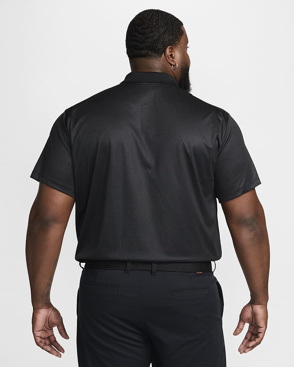 Nike Victory+ Men's Dri-FIT Golf Polo - Black/Black/White