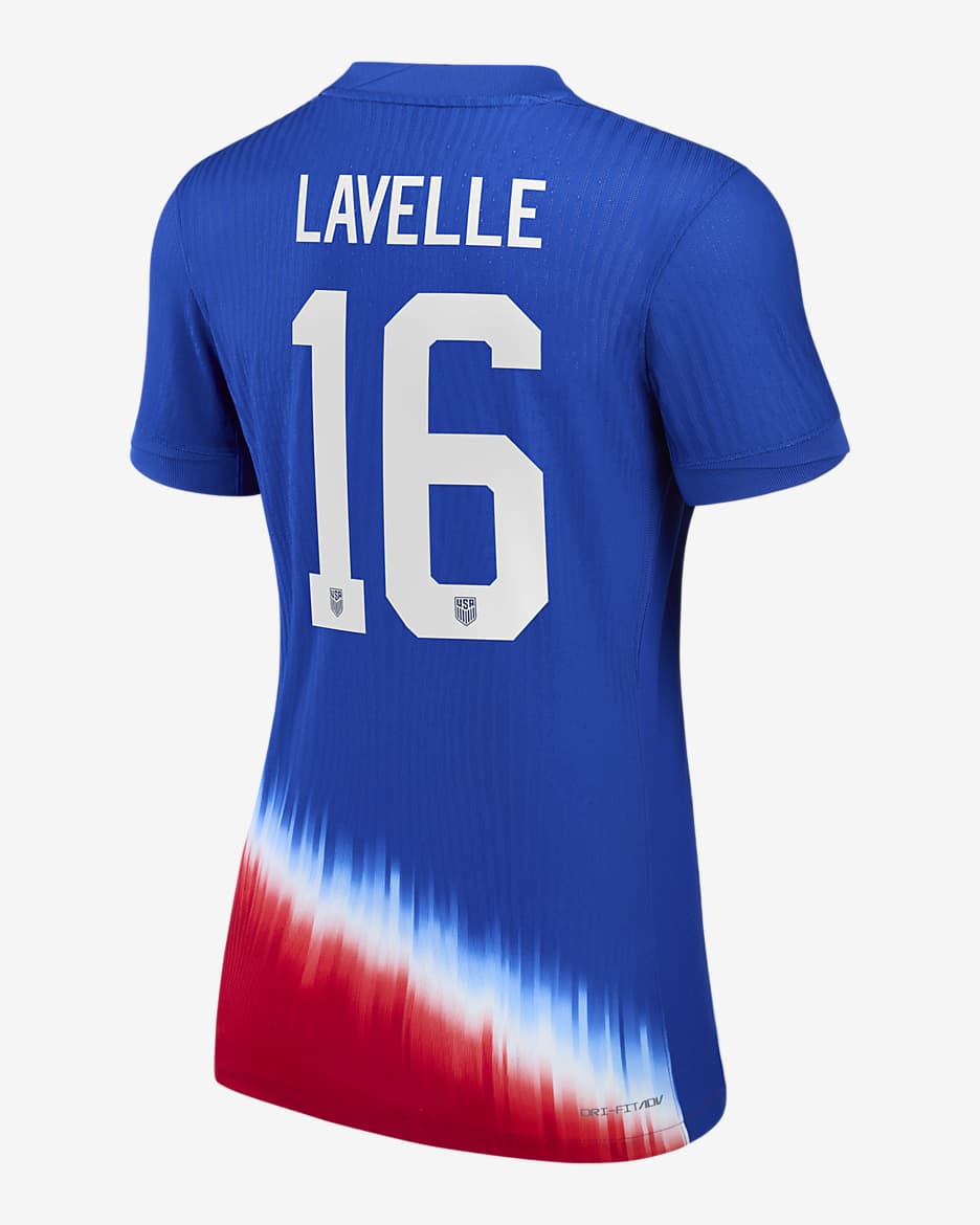 Rose Lavelle USWNT 2024 Match Away Women's Nike Dri-FIT ADV Soccer Jersey - Royal